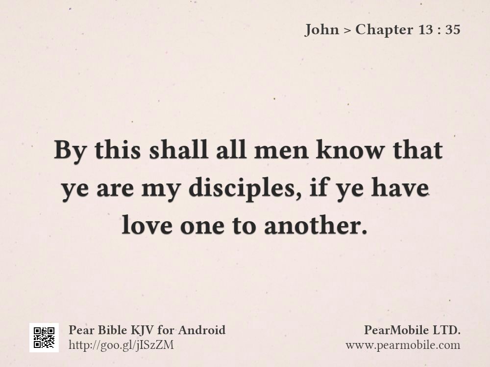 John, Chapter 13:35